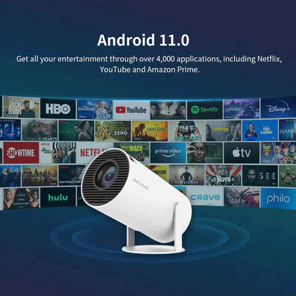 جهاز عرض صغير بدقة 1080 بكسل مع دعم 4K HD – Android 11